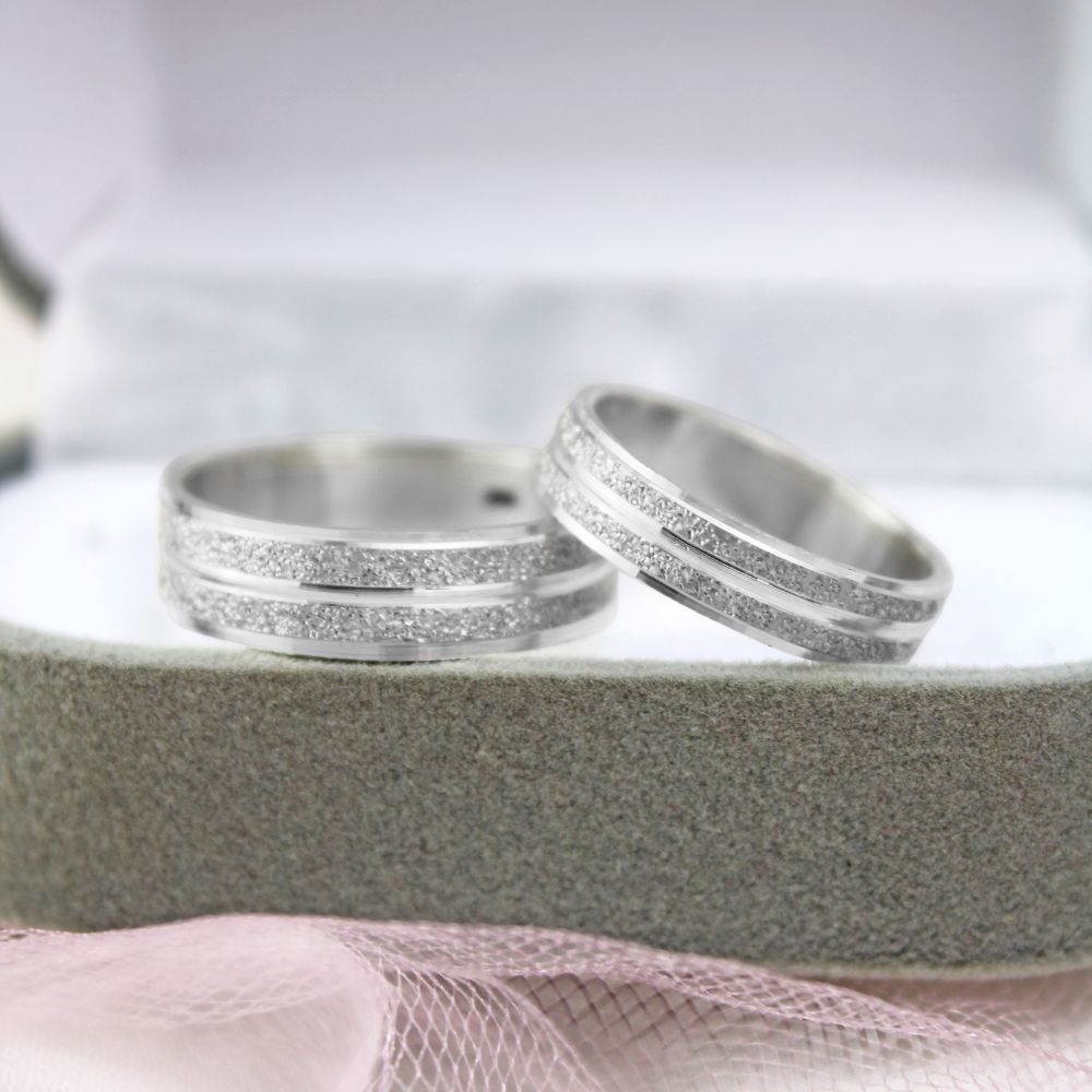 anillo para parejas de plata, anillo texturado, anillos plateados, anillo de compromiso