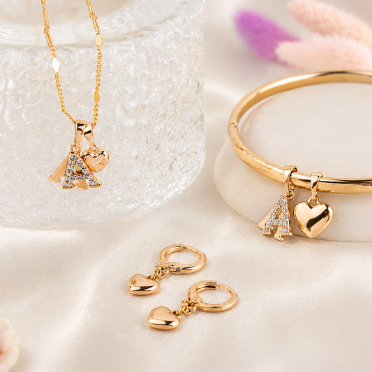Box Premium 3 piezas: Set Inicial (Collar + Pulsera + Aretes)