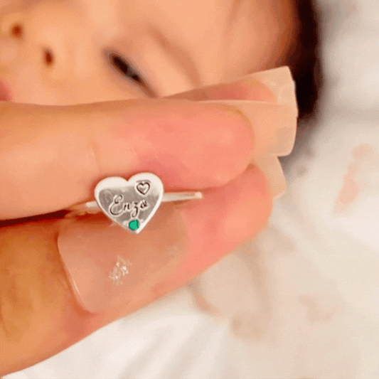 Anillo Nacimiento Plata Grabado