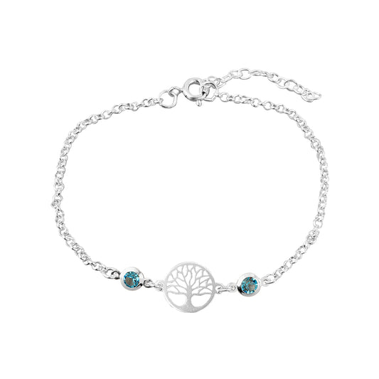 Pulsera Abundancia con Piedra Plata