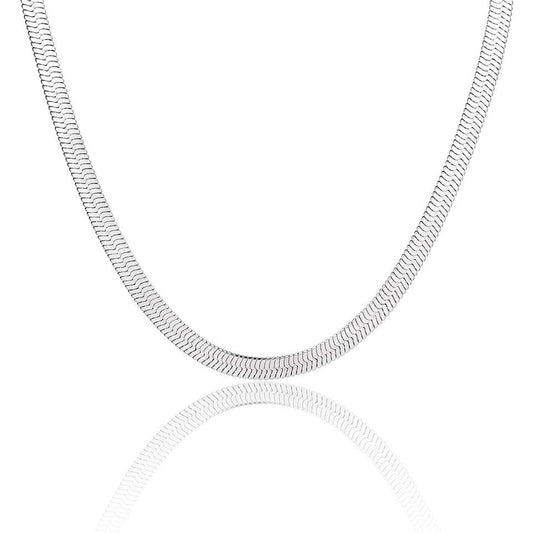 collar snake, collar plateado, collar plano