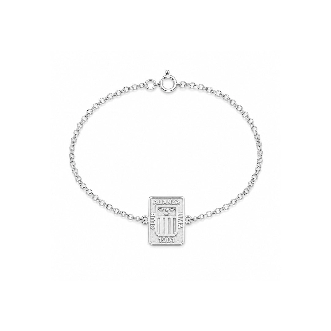Pulsera Alianza Lima Plata Plateado Mujer