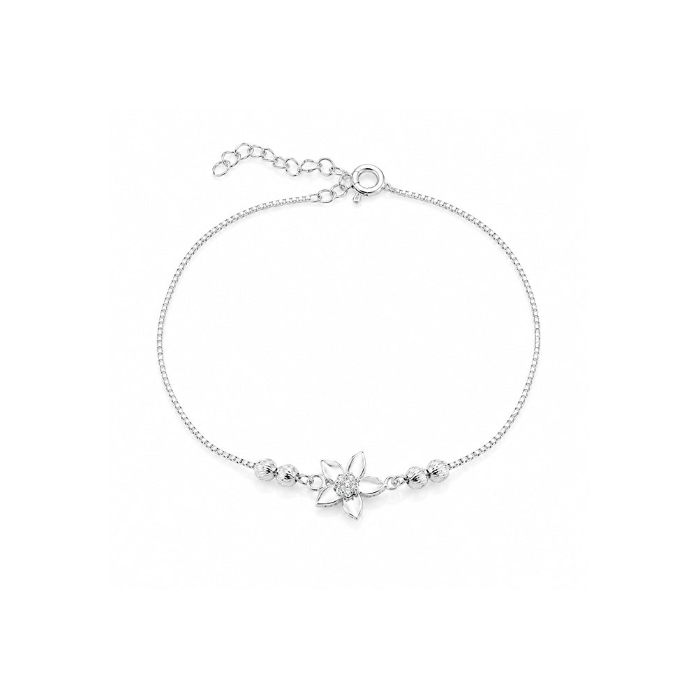 Pulsera Azalea Regulable Plata Plateado
